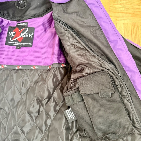 NexGen Women’s CE Armored Motorcycle Jacket. S Purple/Black | Vented, Reflective - Picture 11 of 16